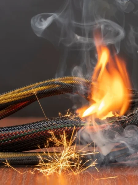 electrical fire burning smell