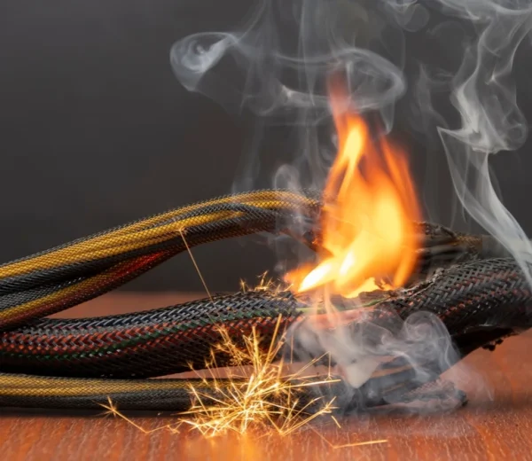electrical fire burning smell