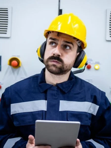 electrician detecting electrical problems