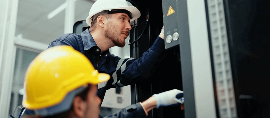 electricians working