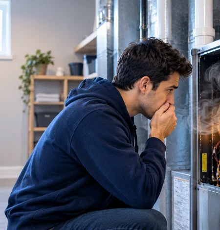 furnace burning smell