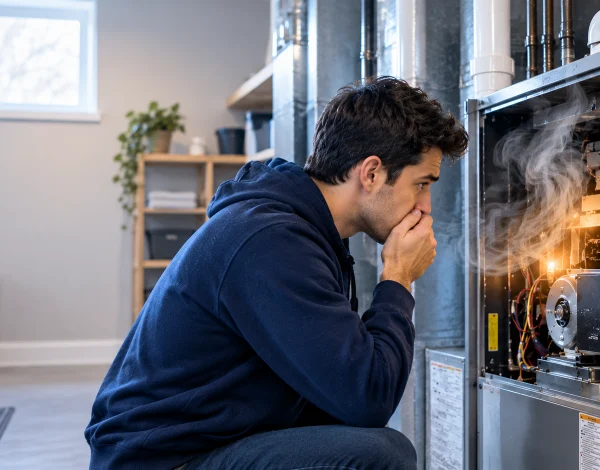 furnace burning smell